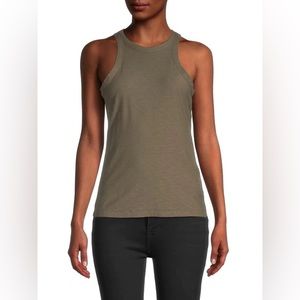 NWT James Perse ribbed knit tank olive green size 1(S/M)